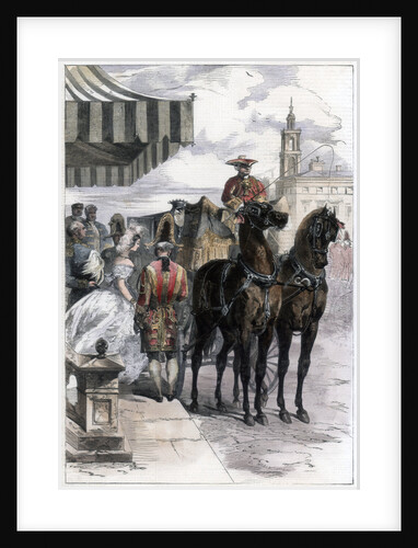 Lady going out during 'The London Season' by Edmund Morin