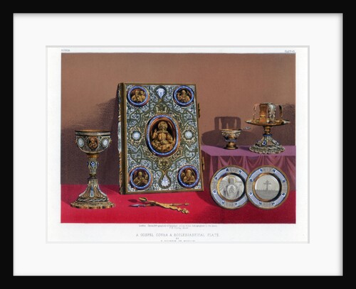 A Gospel Cover and Ecclesiastical Plate by John Burley Waring