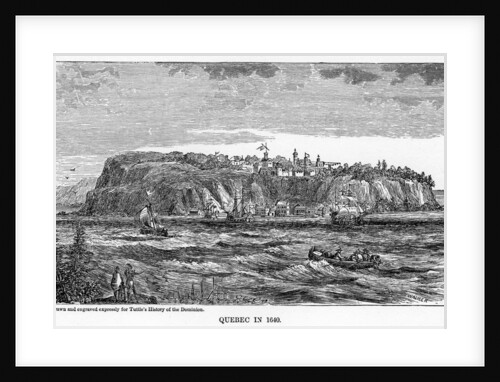 Quebec in 1640 by Anonymous