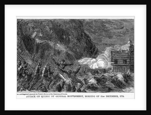 Attack on Quebec by General Montgomery, Morning of 31st December by Anonymous