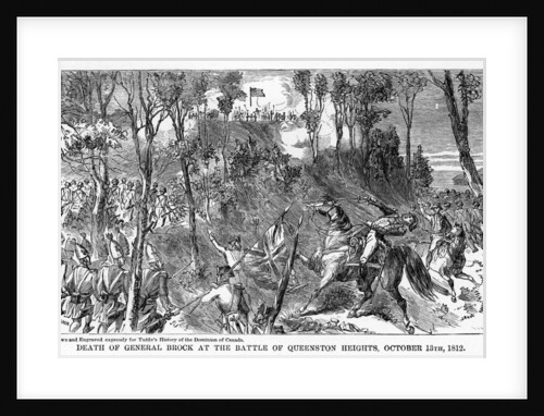 Death of General Brock at the Battle of Queenston Heights, October 13th by Anonymous