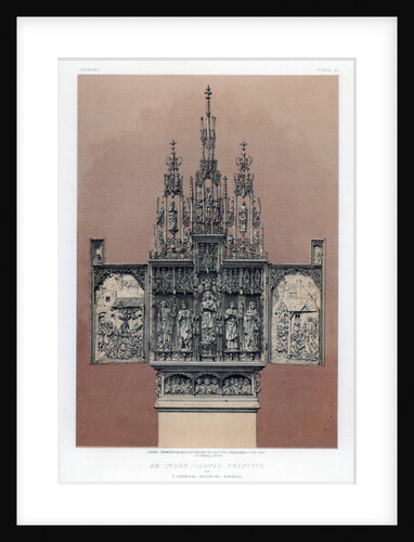 An Ivory Carved Triptych by John Burley Waring