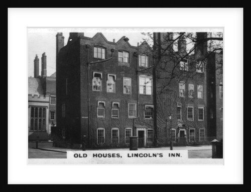 'Old Houses, Lincoln's Inn', London by Anonymous
