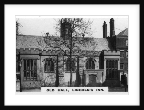 'Old Hall, Lincoln's Inn', London by Anonymous