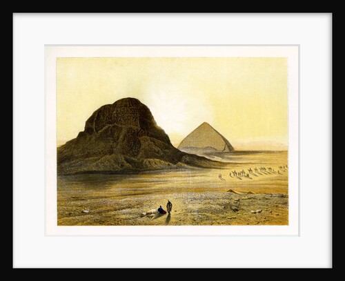 Brick Pyramids of Dashur, Egypt by W Dickens