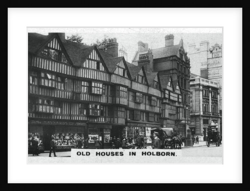 'Old Houses in Holborn', London by Anonymous