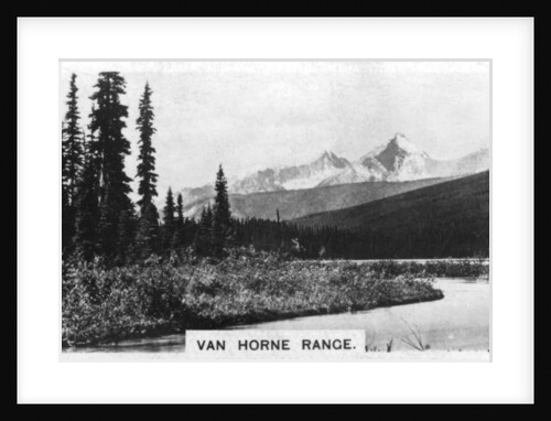 Van Horne Range, Canadian Rockies by Anonymous
