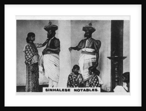 Sinhalese notables, Ceylon by Anonymous