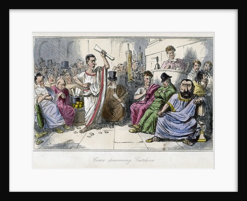Cicero denouncing Cataline by John Leech