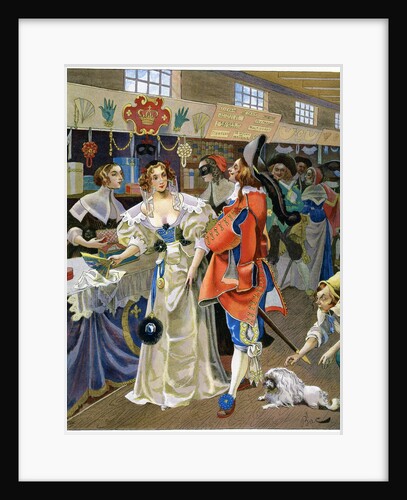 Les Galeries de Bois during the reign of Louis XIII by Ferdinand Sigismund Bac