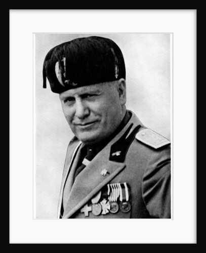 Benito Mussolini, Italian fascist dictator by Mussolini