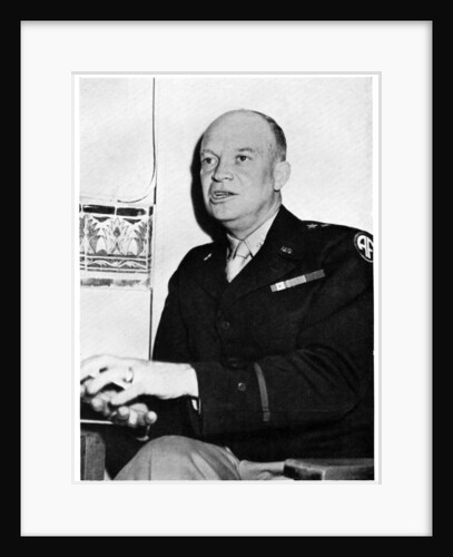 General D D Eisenhower, American soldier and politician by Anonymous