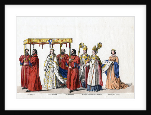 Costume designs for Shakespeare's play, Henry VIII, 19th century.. by Anonymous