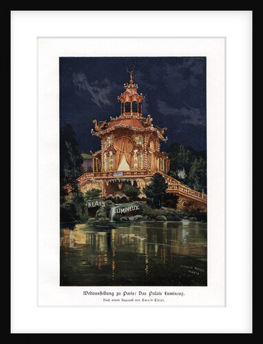 The Palais Lumineux (Luminous Palace), Paris Universal Exposition by Ewald Thiel