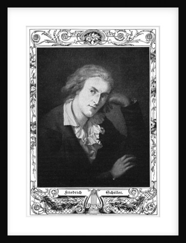 Friedrich Schiller, German poet, philosopher, historian, and dramatist by Anonymous