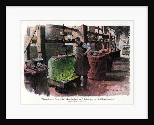 Lens manufacture, Paris World Exposition by L Sabattier