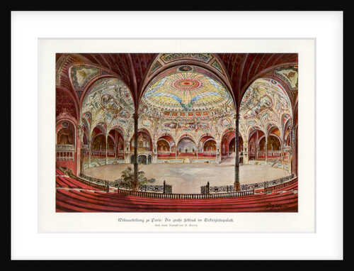 The Great Ballroom in the Palace of Electricity, Paris World Exposition by G Garen