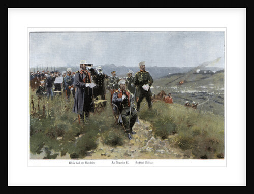 Tsar Alexander II of Russia and his staff by Anonymous