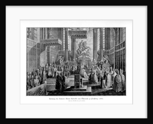 Coronation of the Empress Maria Ludovica of Austria in Pressburg by Anonymous