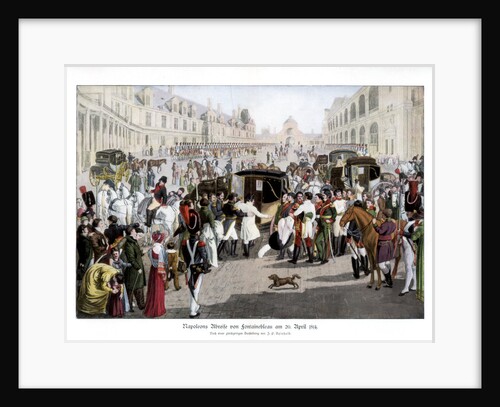 The 'adieux' at Fontainebleau, France by Anonymous