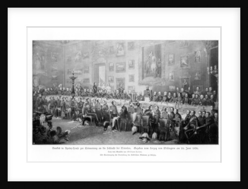 Banquet commemorating the victory at Waterloo by Anonymous