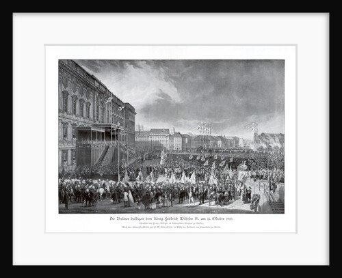 The accession to the throne of Frederick William IV of Prussia by Anonymous