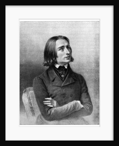 Franz Liszt, 19th century Hungarian virtuoso pianist and composer by Anonymous