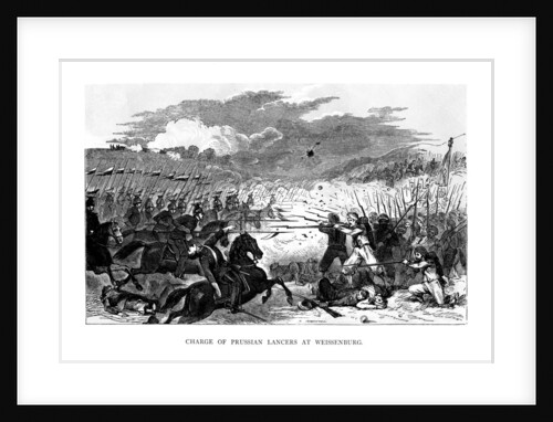 Charge of the Prussian Lancers at Weissenburg by Anonymous