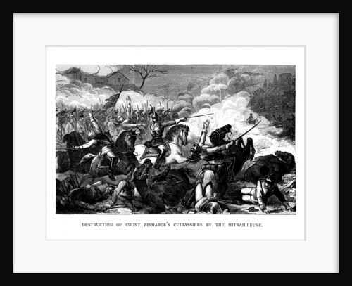 Destruction of Count Bismarck's Cuirassiers by the Mitrailleuse by Anonymous