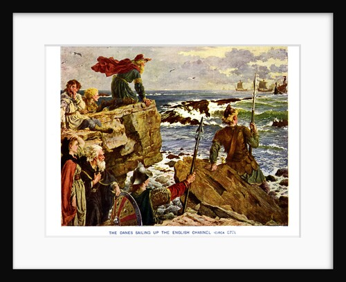 The Danes Sailing up the English Channel, c877 AD by Anonymous