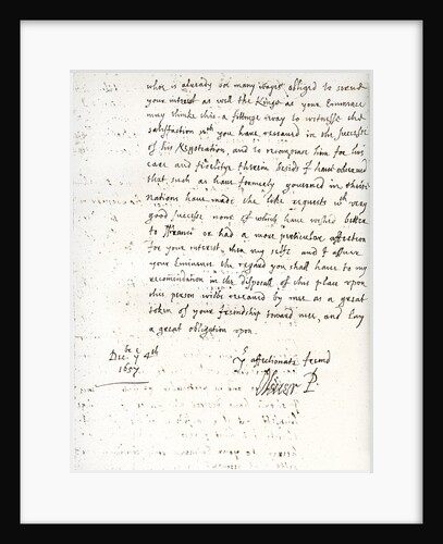 A letter by Oliver Cromwell to Cardinal Mazarin by Anonymous