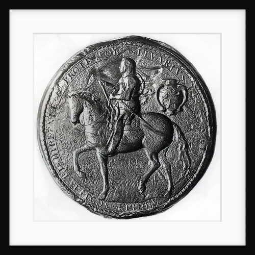 Seal of the Protectorate with Oliver Cromwell on horseback by Anonymous