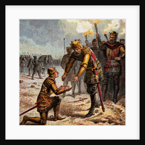 The Black Prince At Crecy by Anonymous