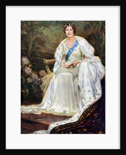 Queen Elizabeth in coronation robes by Anonymous