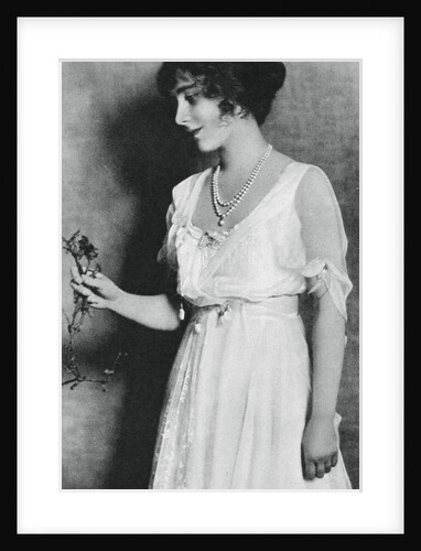 Lady Elizabeth Bowes-Lyon with a red carnation by Anonymous
