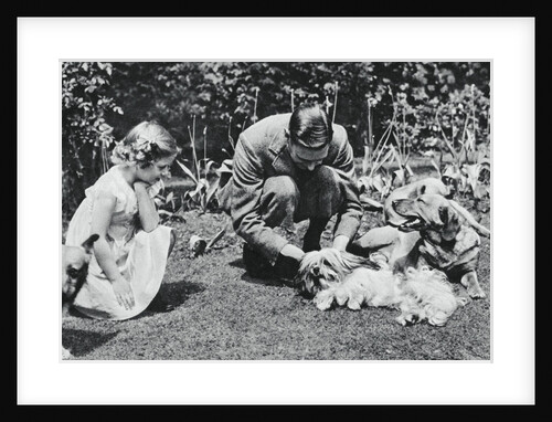 King George VI and Princess Margaret Rose by Michael Chance