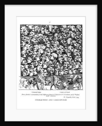 Characters and Caricaturas by William Hogarth