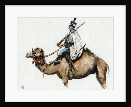 Trooper of the camel corps of the First Napoleon's Egyptian Army, 1790s (20th century) by Anonymous
