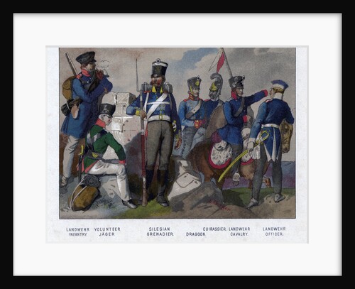 Prussian soldiers of 1813 by E Burger