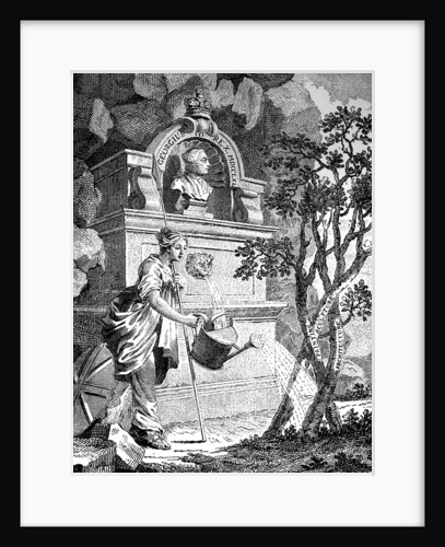 Frontispiece to the artist's catalogue by Charles Grignion