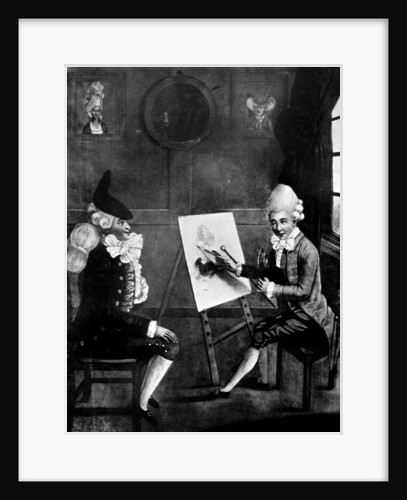 The Macaroni Painter, or Billy Dimple sitting for his picture by Robert Dighton