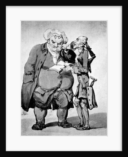 Starving poet and publisher by Thomas Rowlandson