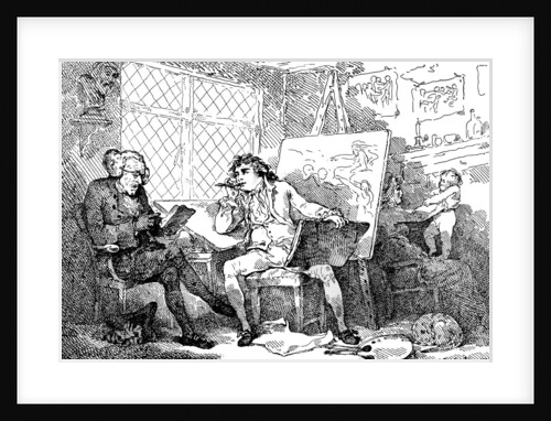 The Historian animating the mind of a young painter by Thomas Rowlandson