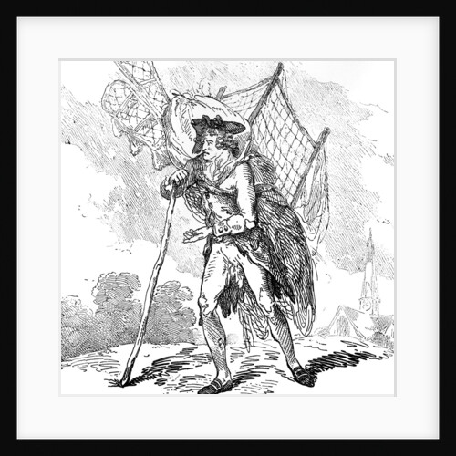 Aerostation out at Elbows' or 'The Itinerant Aeronaut by Thomas Rowlandson