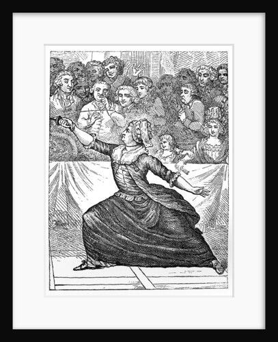 Mlle la Chevaliere d'Eon de Beaumont fencing by Anonymous