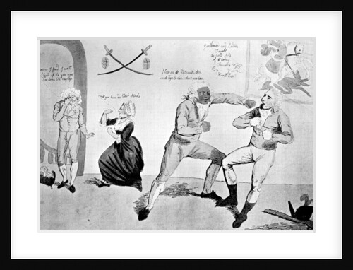 St George and the Dragon and Mademoiselle Riposting by Anonymous