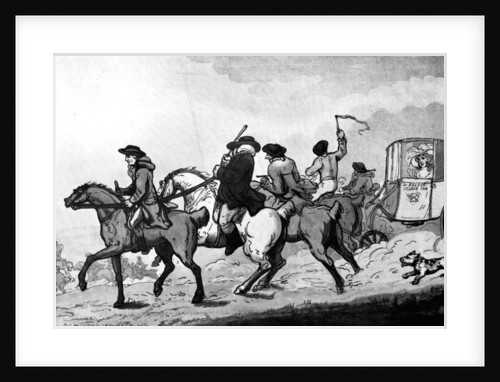 Going to the races by Thomas Rowlandson