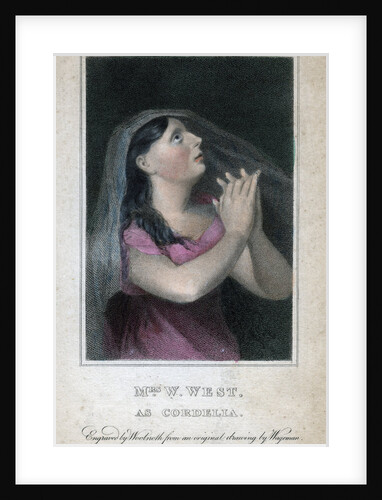 Mrs W West as Cordelia by Woolnoth