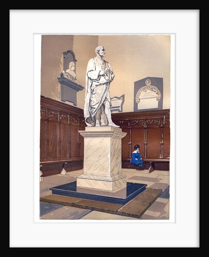 Statue of Sir Isaac Newton in the chapel of Trinity College, Cambridge by Anonymous