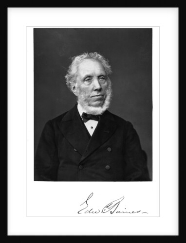 Edward Baines, English newspaper-proprietor and politician by Anonymous